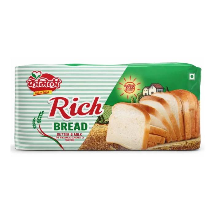 Family Rich Butter & Milk White Bread - 600gm (Big pack)