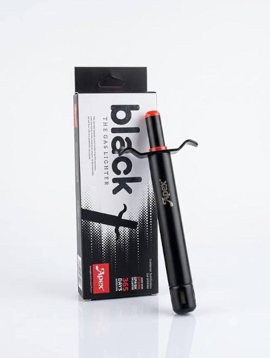 Apex Matte Black Gas Stove Lighter