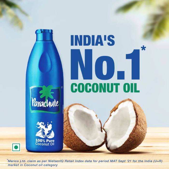 Parachute 100% Pure Coconut Hair Oil