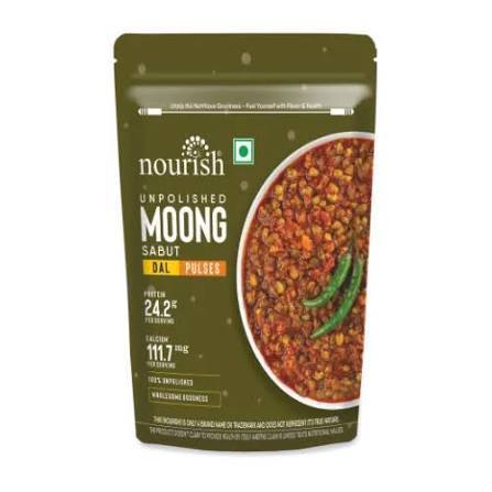 Nourish Unpolished Moong Sabut Dal